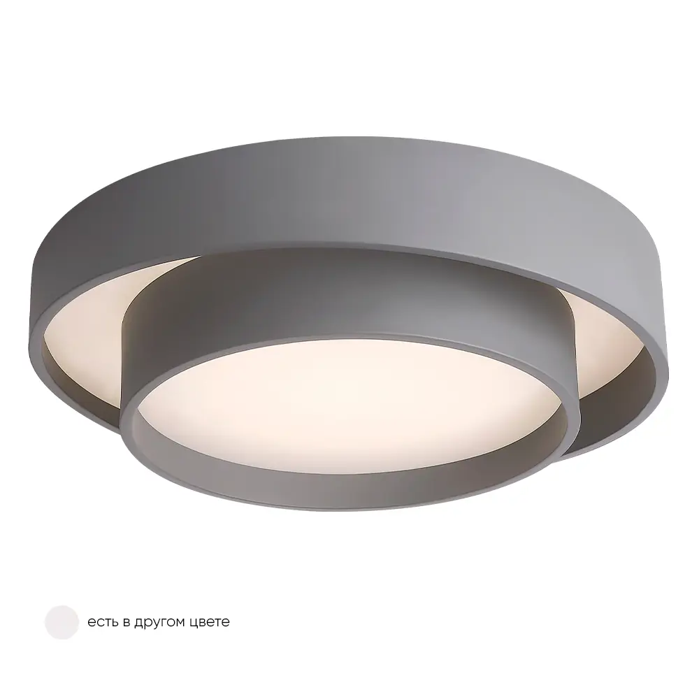 Изображение товара Люстра потолочная светодиодная Crystal Lux Flor pl39w 4000k gr 6 м² нейтральный белый свет цвет серый