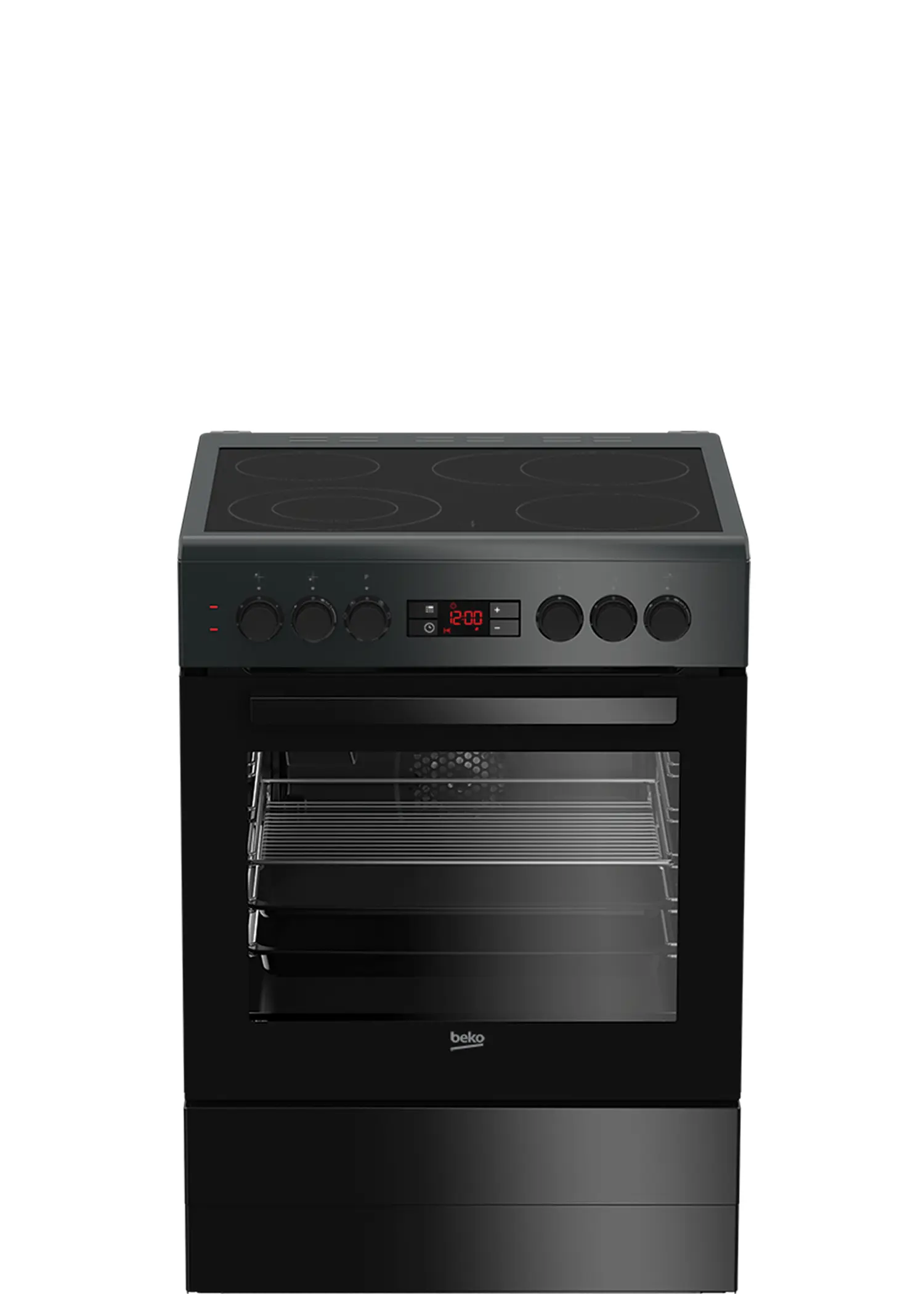 Изображение товара Электрическая плита с духовкой Beko FSM 67320 GAS 60x85x60 см цвет антрацит