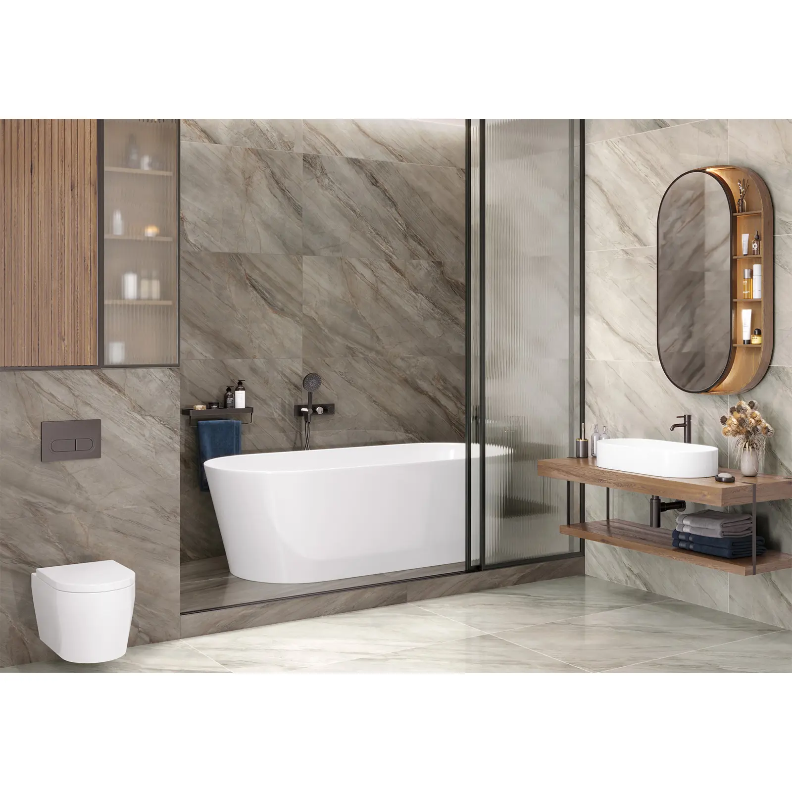 Изображение товара Керамогранит Lcm Полированный 60x120 см для внутренней отделки интерьера