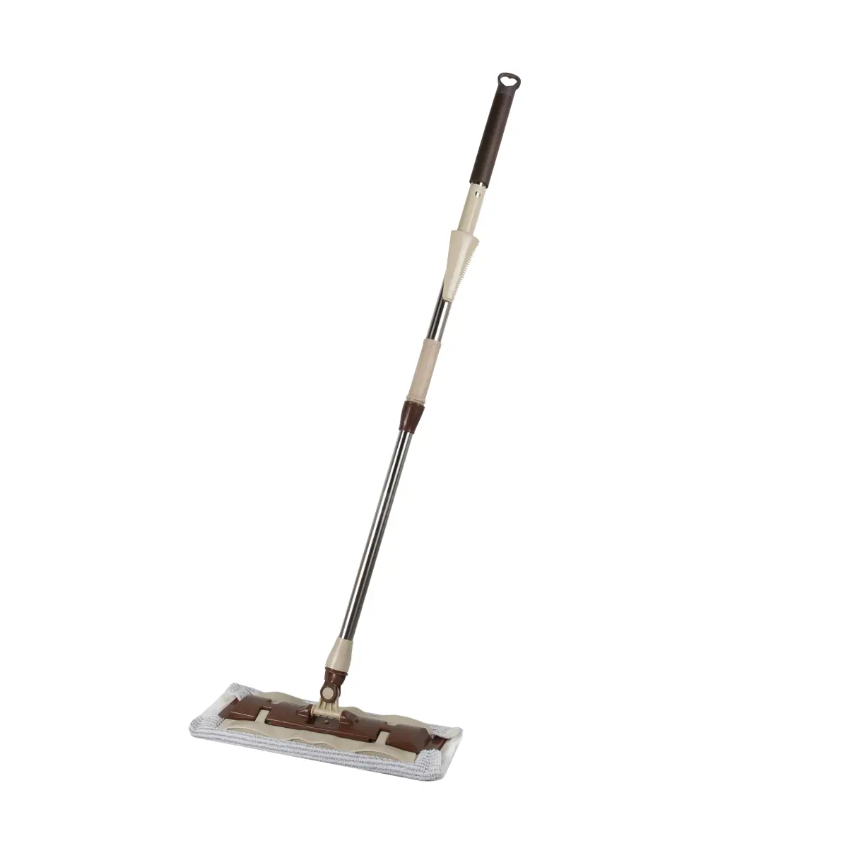 Изображение товара Швабра с плоской насадкой микрофибра Dom-dom 270869 пластик цвет бежевый 115 см