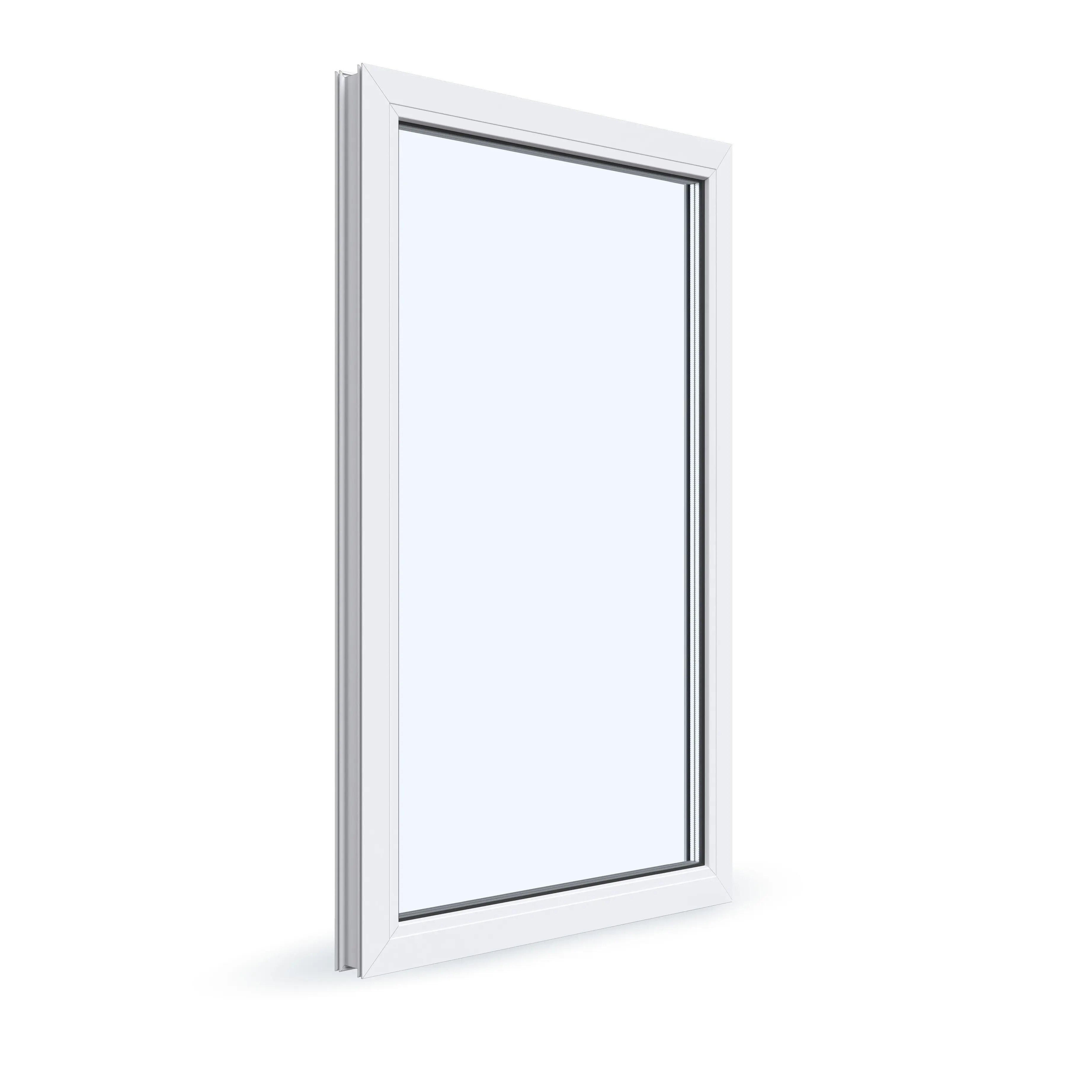 Изображение товара Пластиковое окно ПВХ одностворчатое глухое 600х900мм двухкамерный стеклопакет белое