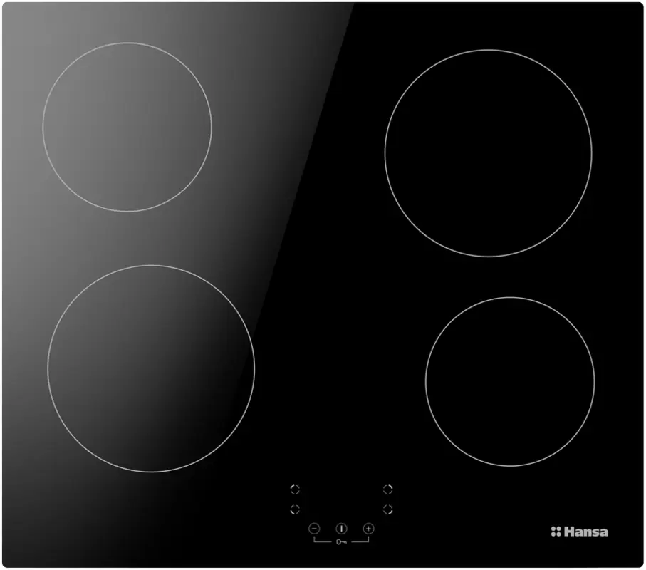 Изображение товара Электрическая варочная панель Hansa BHC63313 СП-00046620 59 см 4 конфорки цвет черный