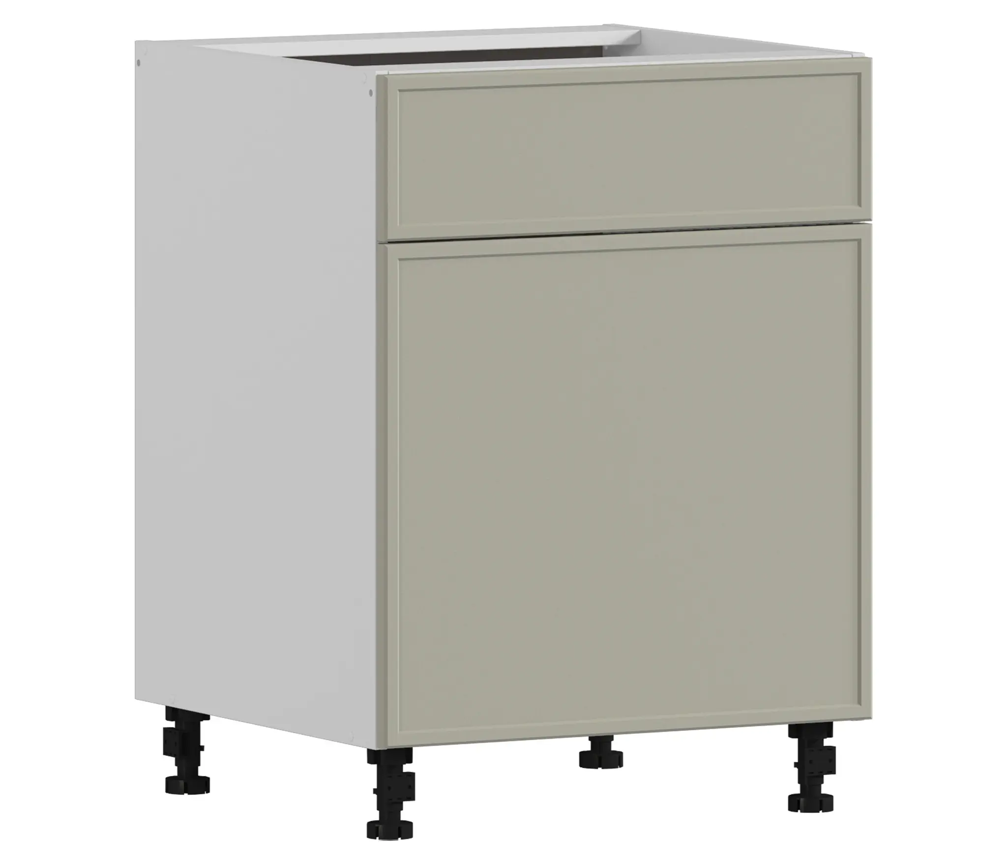 Изображение товара Модуль Столплит Регина квадро 3461601600100 60x82x56 см ЛДСП цвет белый/МДФ квадро латте