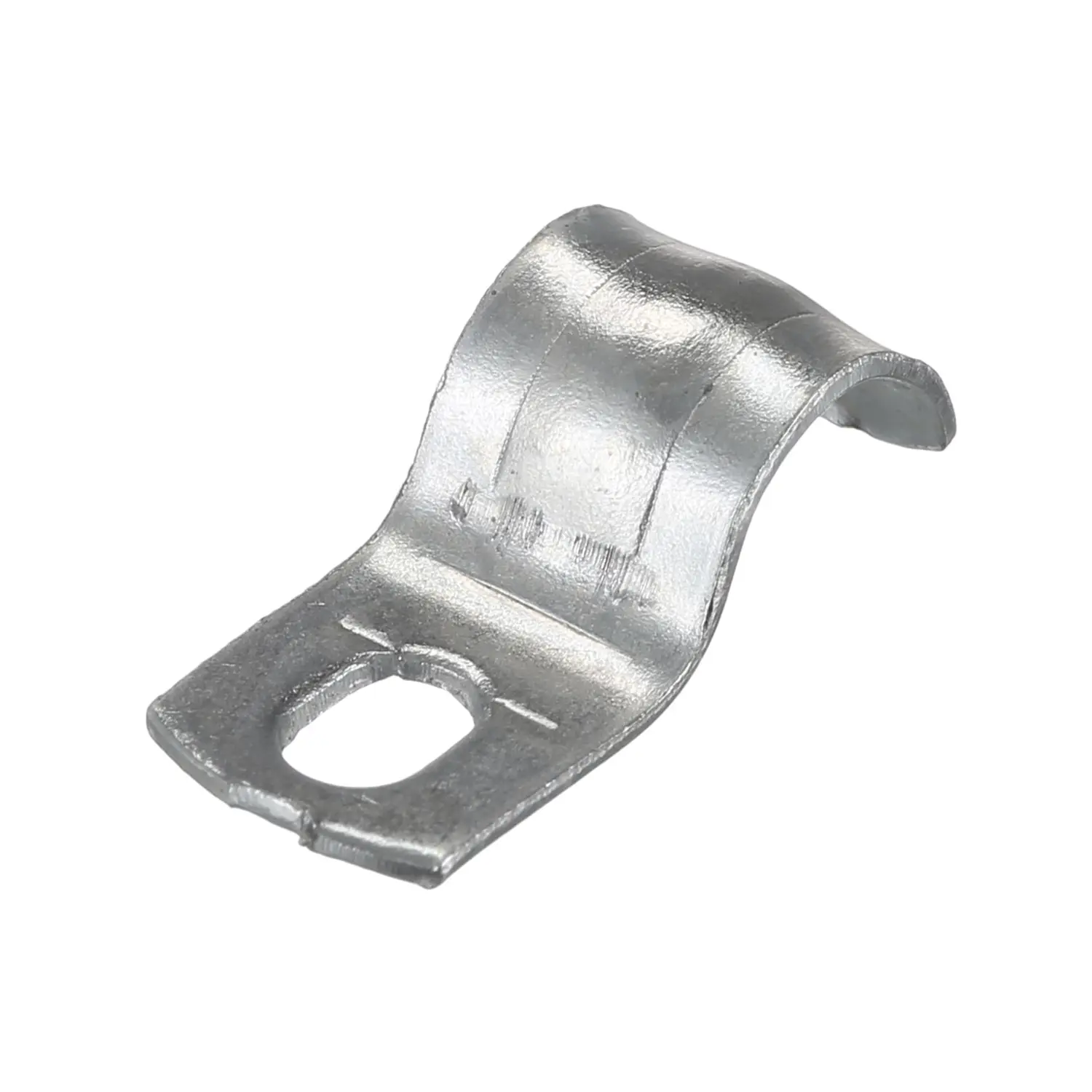 Изображение товара Скоба оцинкованная Экопласт с одним отверстием для трубы D8-9 мм 100 шт.