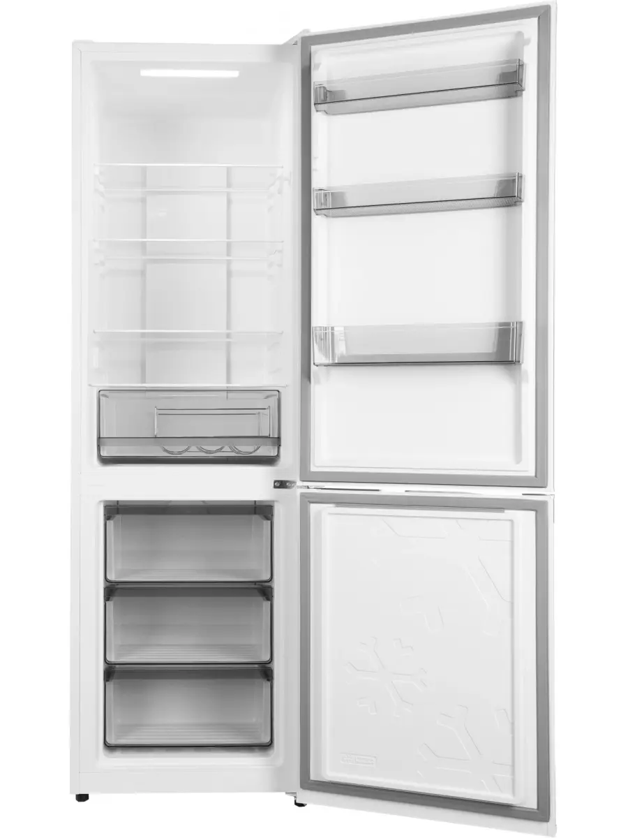 Изображение товара Двухкамерный холодильник Hyundai CC35083F 375л белое стекло