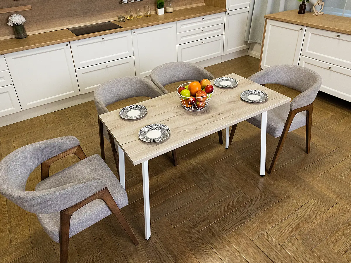 Изображение товара Кухонный стол Diko Loft Delight Dining 90х60х75 см цвет дуб серый крафт