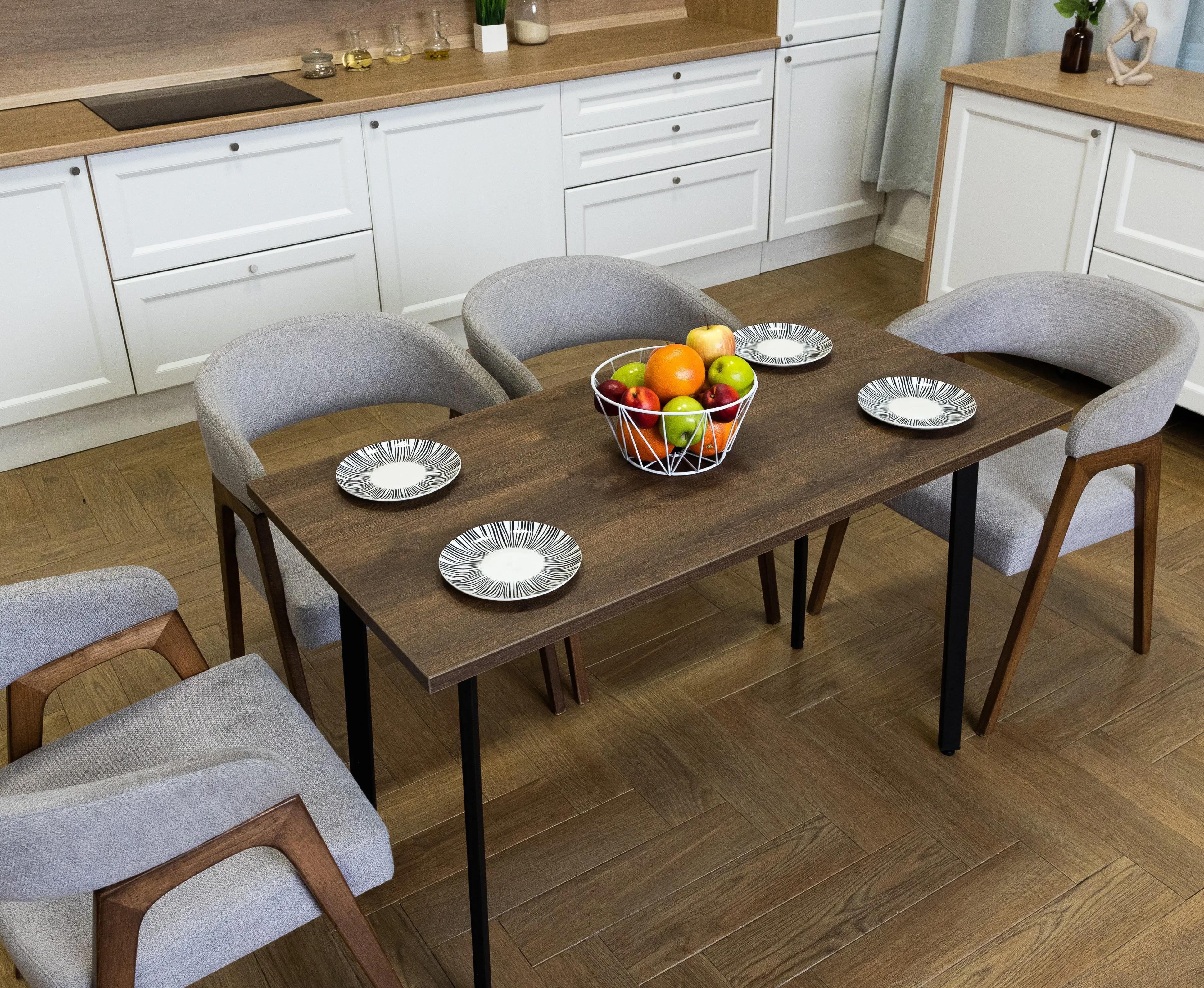 Изображение товара Кухонный стол Diko Loft Delight Dining 120х70х75 см цвет дуб бронза