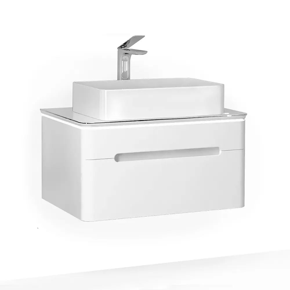 Изображение товара Тумба под раковину подвесная Jorno Shi.01.75/P/W 75см цвет белый