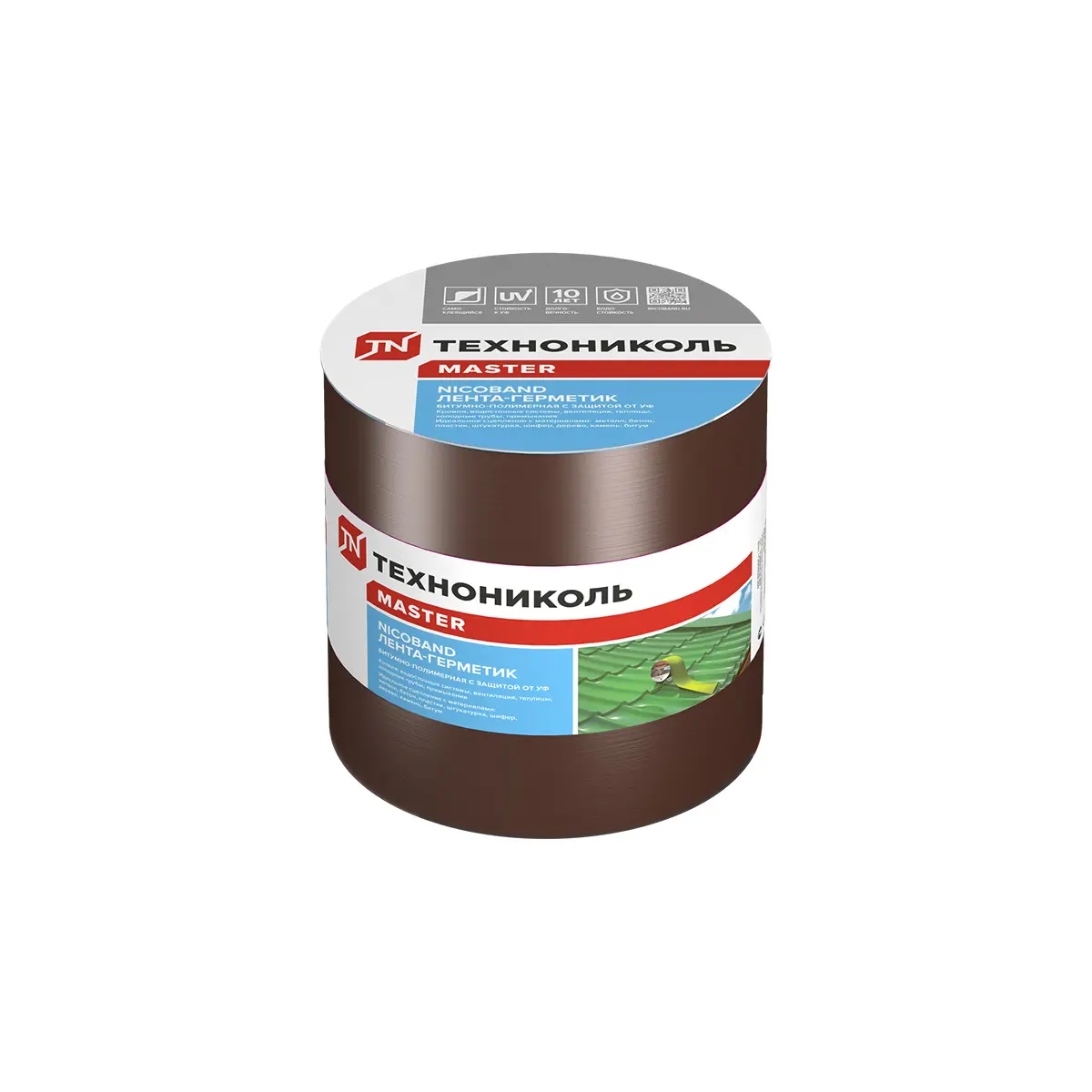 Изображение товара Лента-герметик самоклеящаяся Технониколь Nicoband 246659 15см x 10м коричневая
