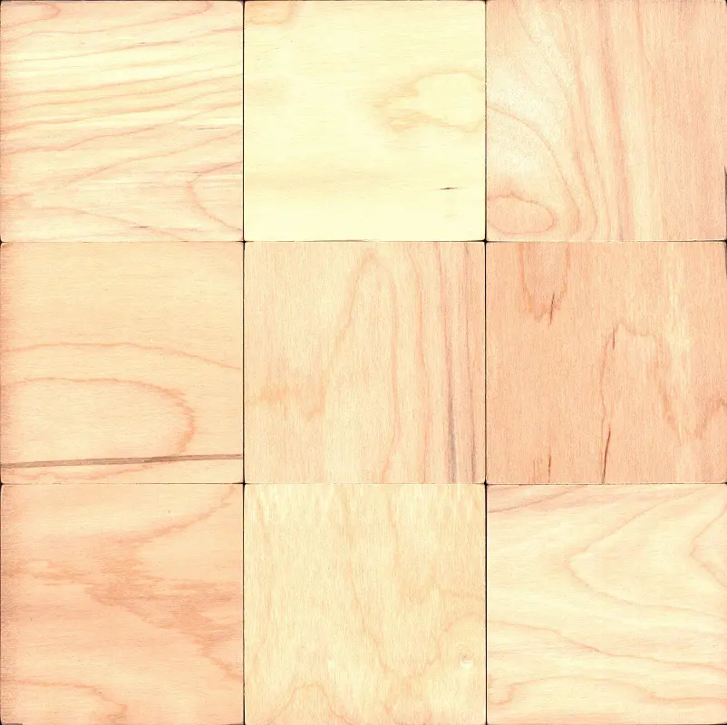 Изображение товара Панель-мозаика Gluten lignum Болтон бежевый 300x300x4мм 0.09м² 22шт ячейка 100x100мм