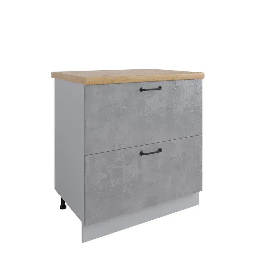 Изображение товара Кухонный гарнитур Дсв мебель Стиль 30000000374 80x81.6x60 см ЛДСП цвет бетон