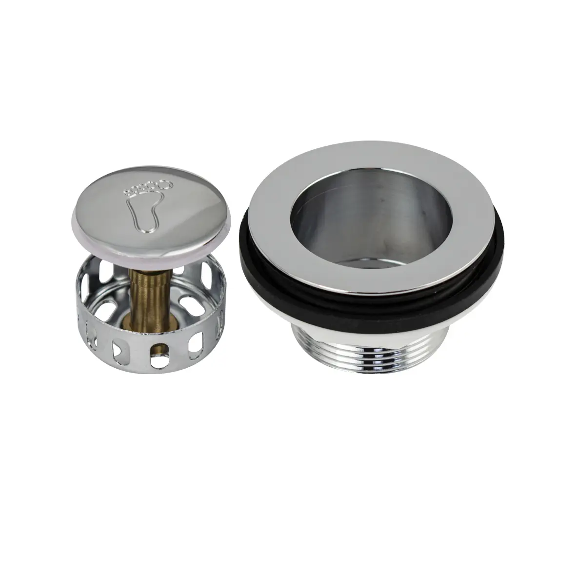 Изображение товара Донный клапан для раковины DK-815B с системой Click-Clack хром 6.5 см