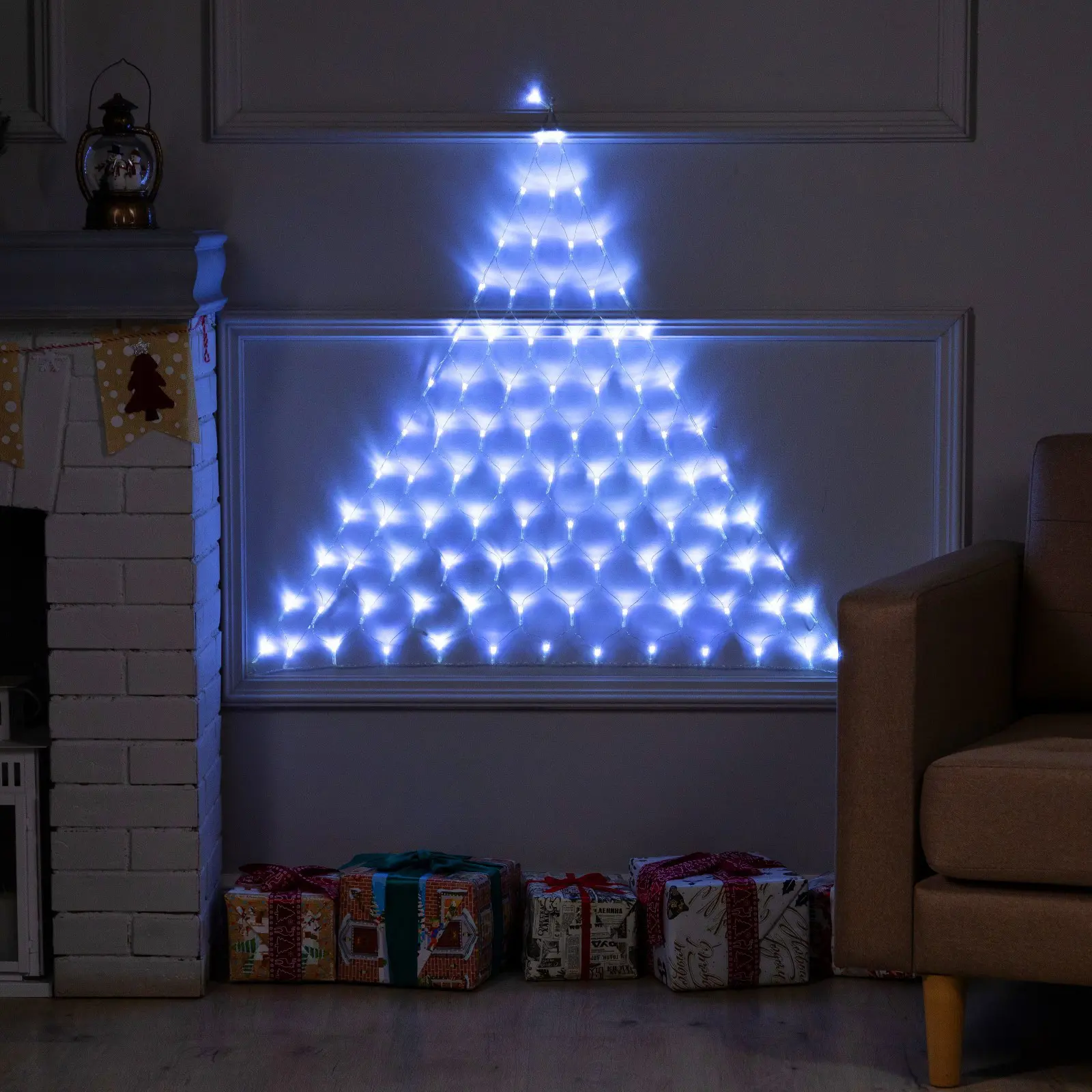 Изображение товара Электрогирлянда комнатная Luazon lighting 9642115 сеть 1x1 м 90 ламп прозрачный 8 режимов работы