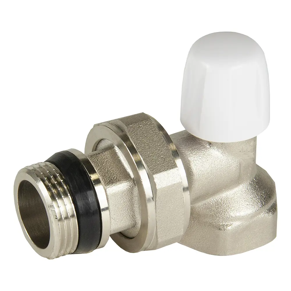 Изображение товара Запорный угловой клапан для радиатора 3/4" СТМ Термо латунь ремонтопригодный