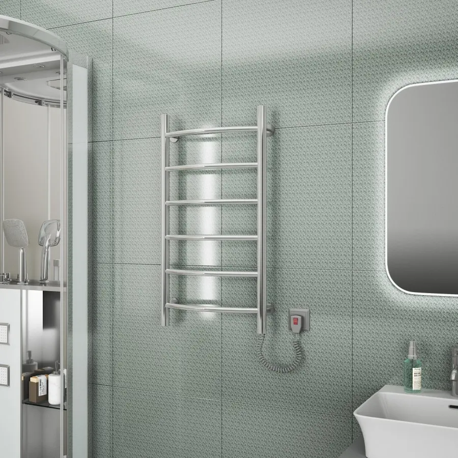 Изображение товара Полотенцесушитель электрический Маргроид B6 500x800 мм 121 Вт лесенка цвет хром