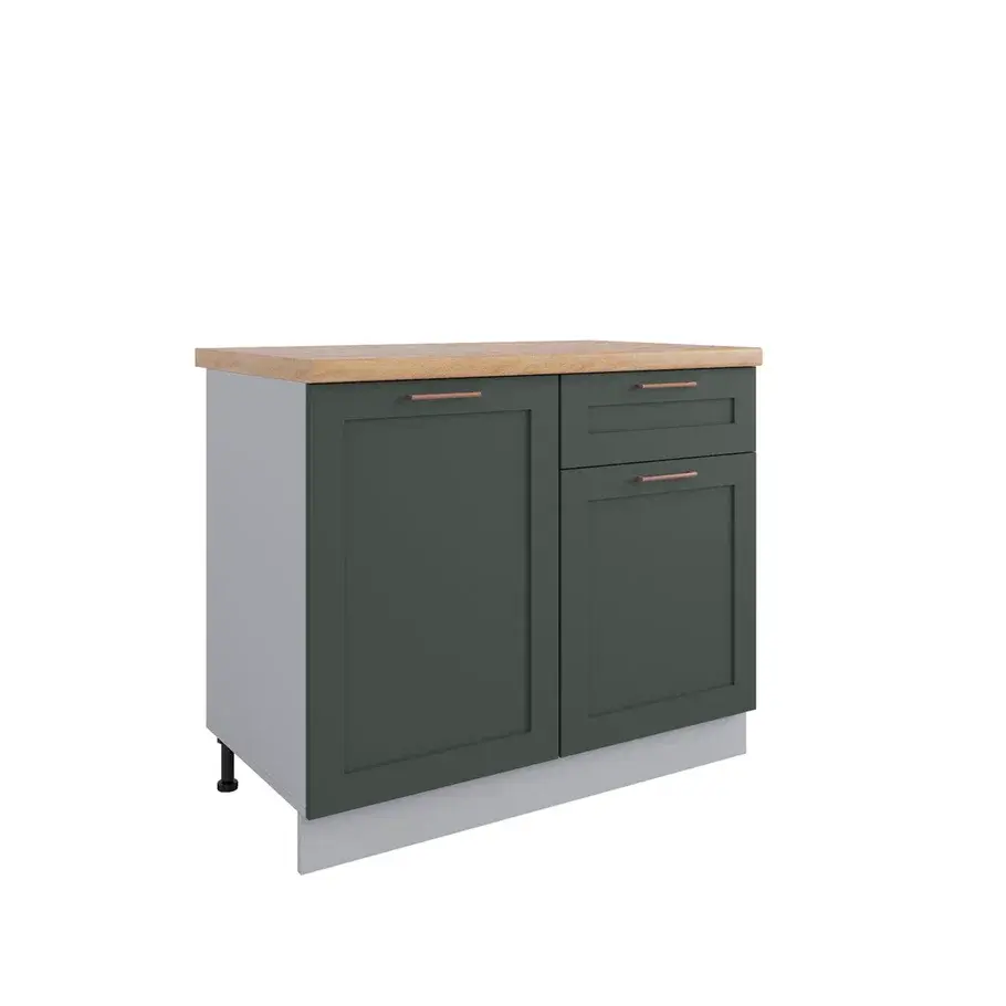 Изображение товара Кухонный гарнитур Дсв мебель Олива нова 30000000304 100x81.6x60 см ЛДСП цвет зеленый, оливковый