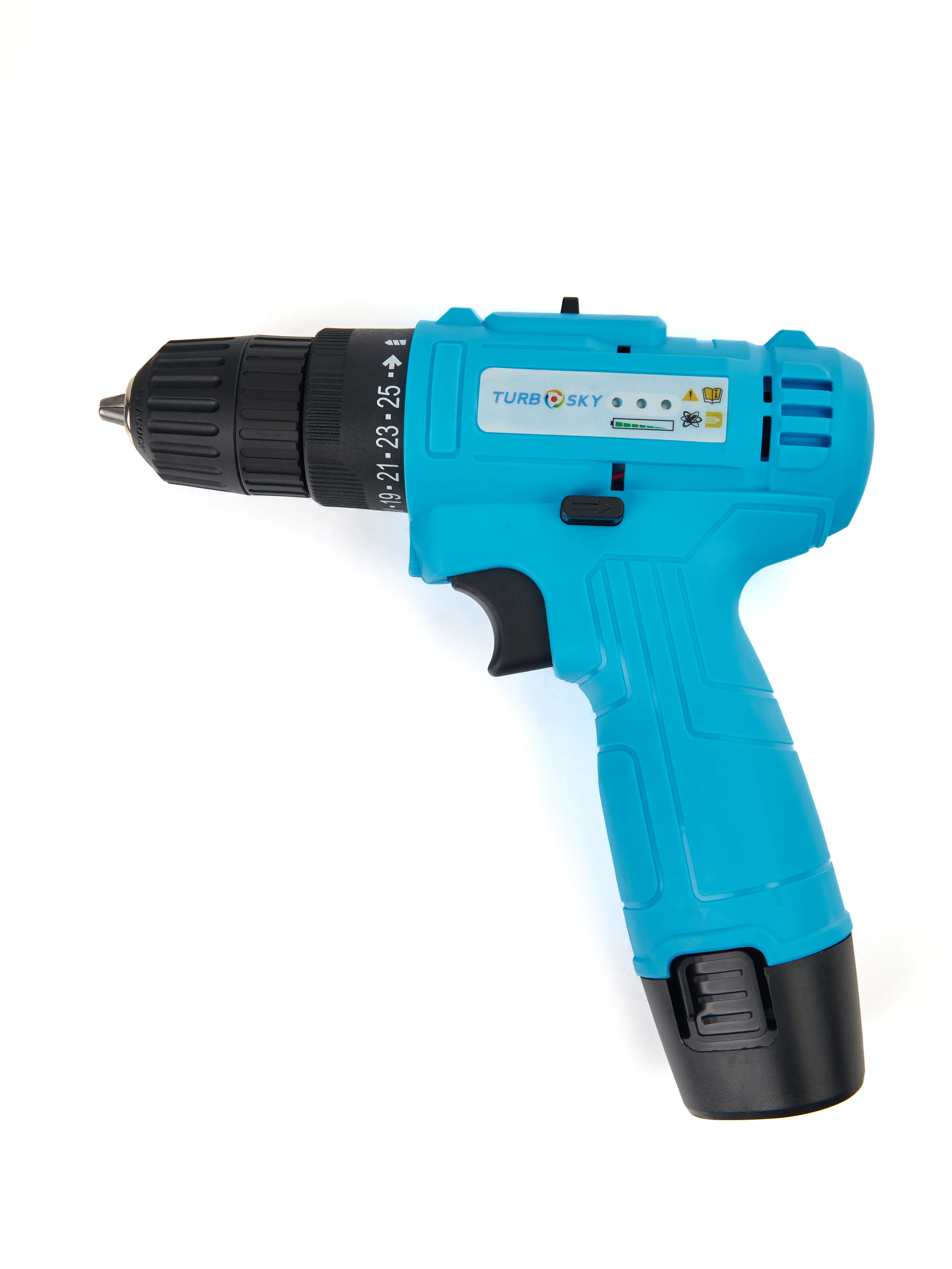 Изображение товара Дрель-шуруповерт аккумуляторная Turbosky ДА-12/1.5, 12 В Li-Ion 1x1.5 Ач