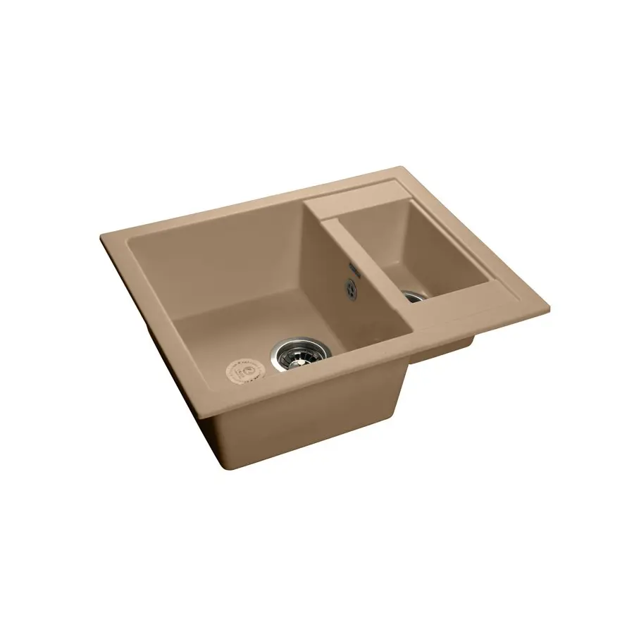 Изображение товара Мойка для кухни Granfest GF-Q-610 K 50x61 см глубина чаши 20 см искусственный камень цвет топаз