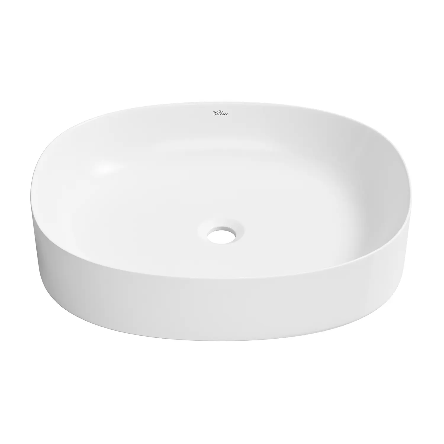 Изображение товара Раковина накладная для ванной Wellsee Belle Spa 2.0 335802000 55 см цвет глянцевый белый