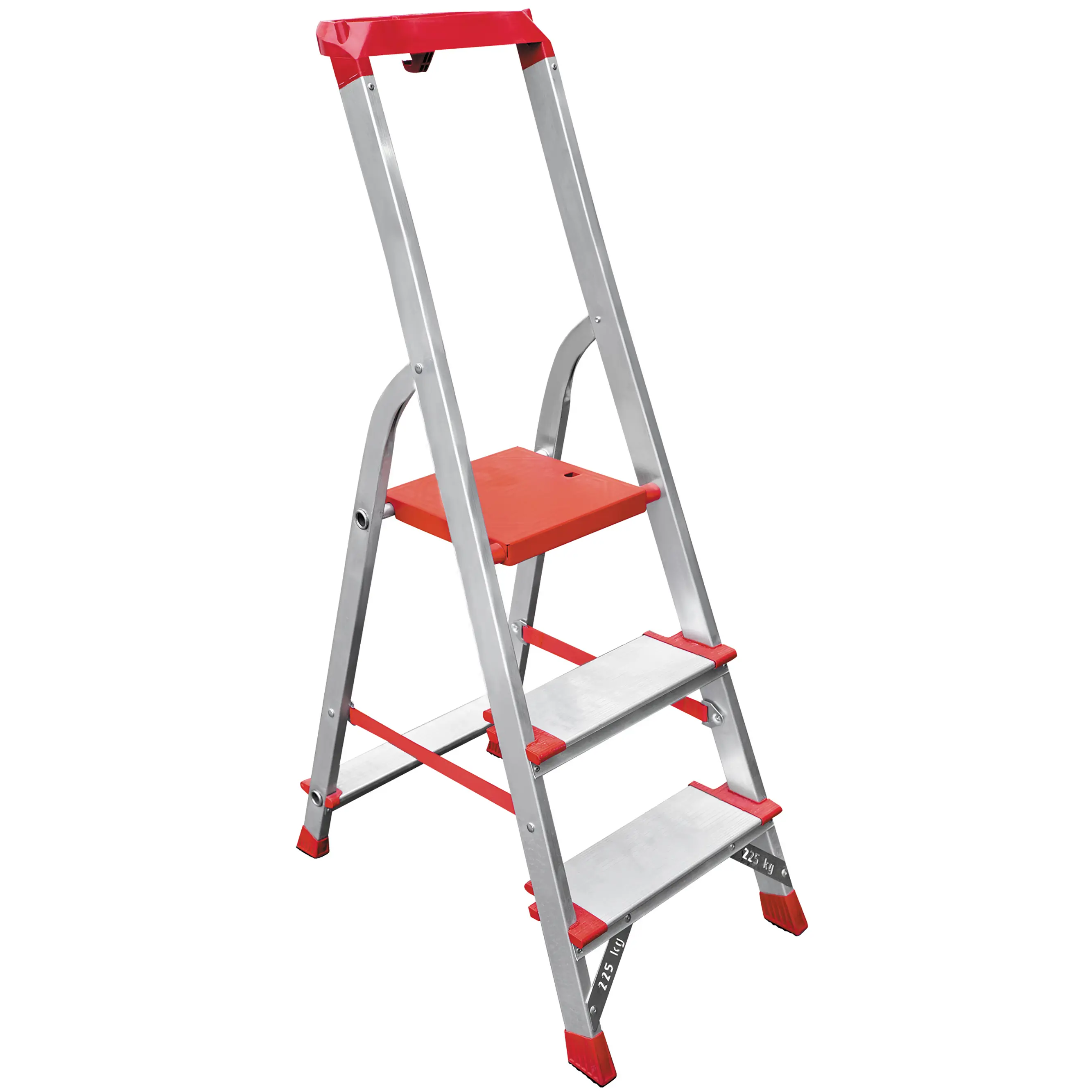 Изображение товара Алюминиевая стремянка Новая Высота NV 3118 3 ступени max нагрузка 225 кг