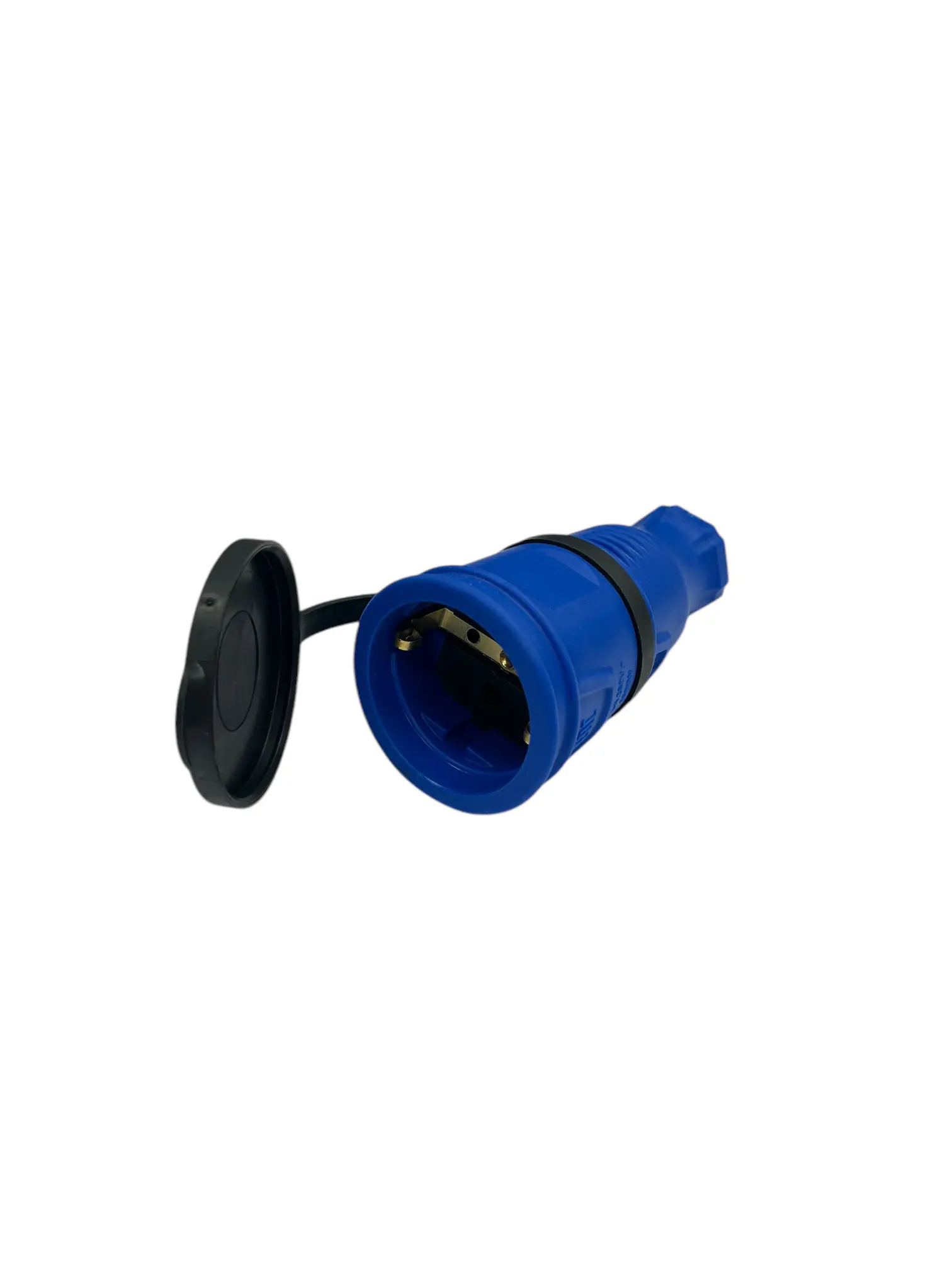 Изображение товара Розетка Itok i-KI-KR-ICONNECT-1PEN-IP44-BLUE с заземлением влагозащита IP44 220-250 В