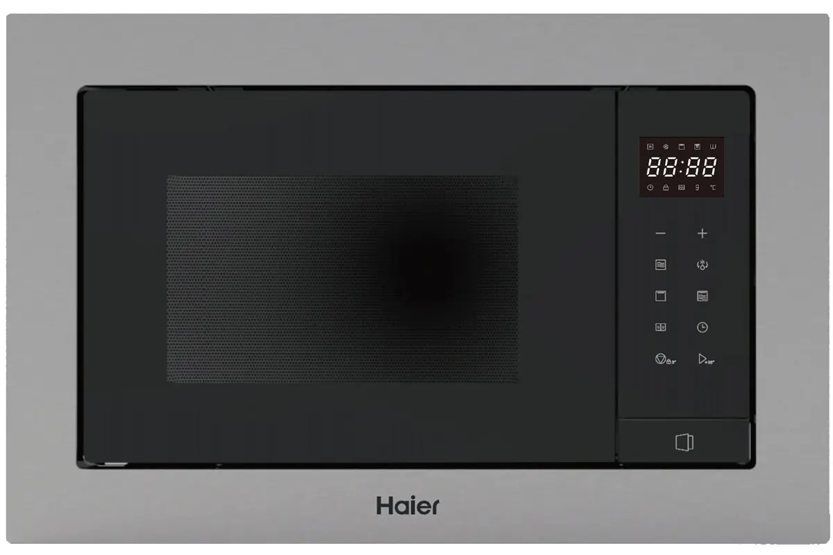 Изображение товара Встраиваемая микроволновая печь Haier HMX-BTG207X 20 л 59.4x38.2x31.6 см цвет нержавеющая сталь
