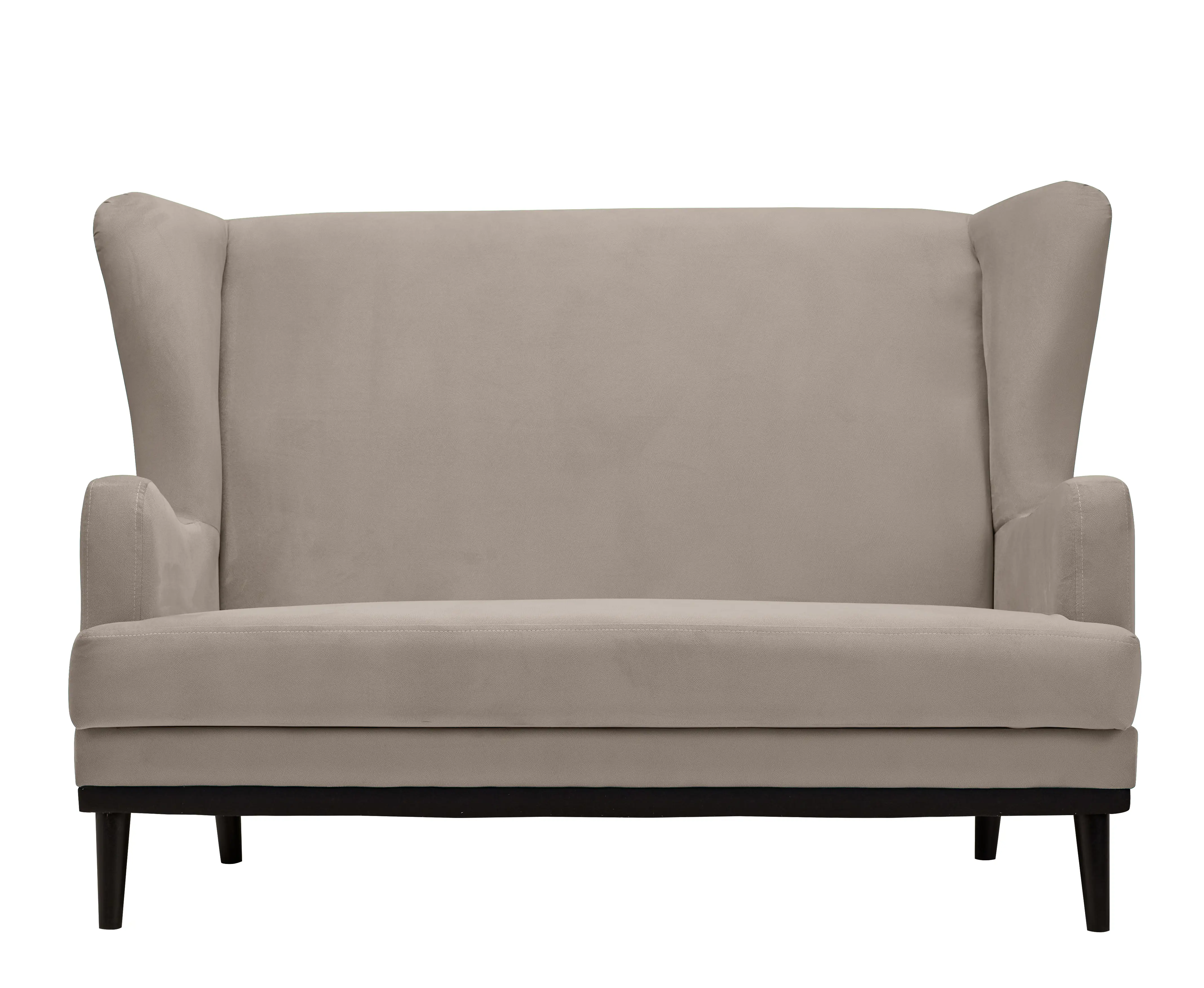 Изображение товара Мини диван Вегас прямой велюр темно-бежевый для кухни и офиса