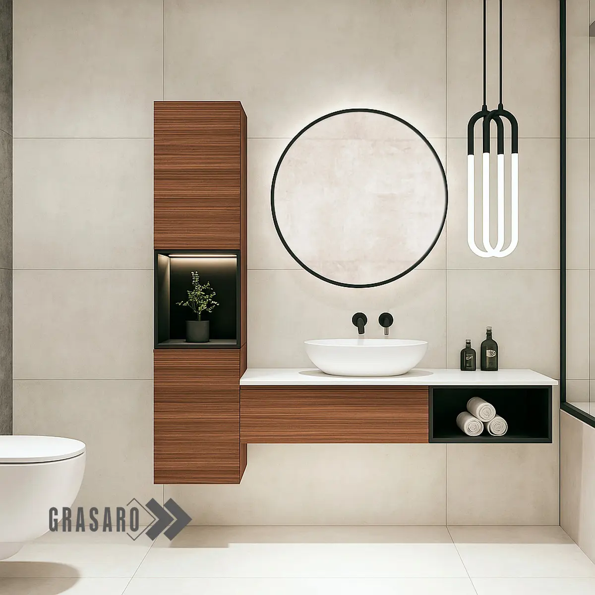 Изображение товара Керамогранит Grasaro Beton G-1101/MR 60x120 см бежевый