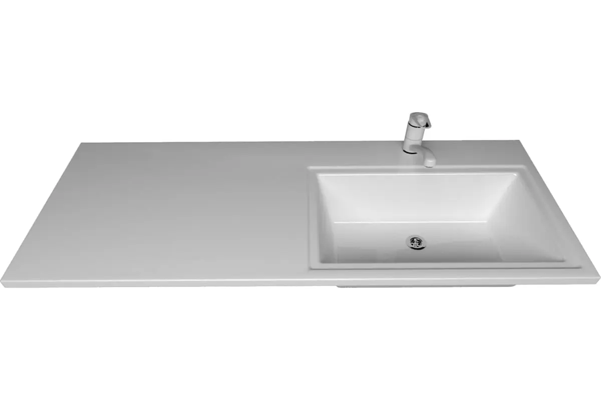 Изображение товара Раковина для ванной над стиральной машиной Uperwood Марсал 120 см правая белая