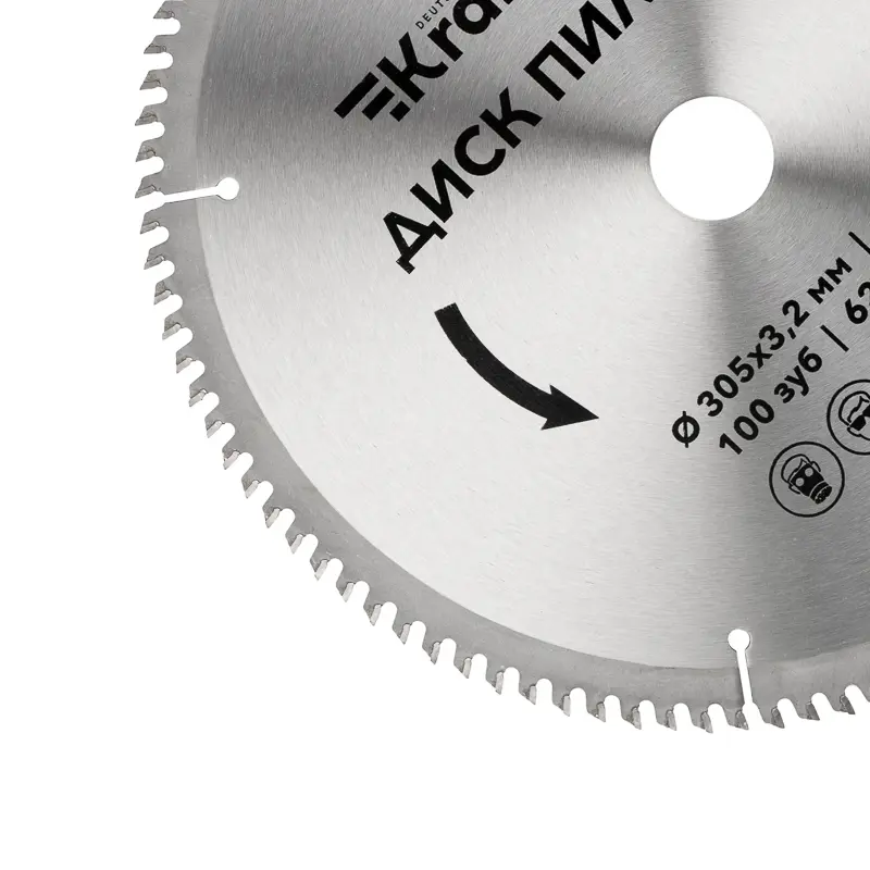 Изображение товара Диск пильный по дереву Kranz KR-92-0136 305x32/30 мм 100 зубцов