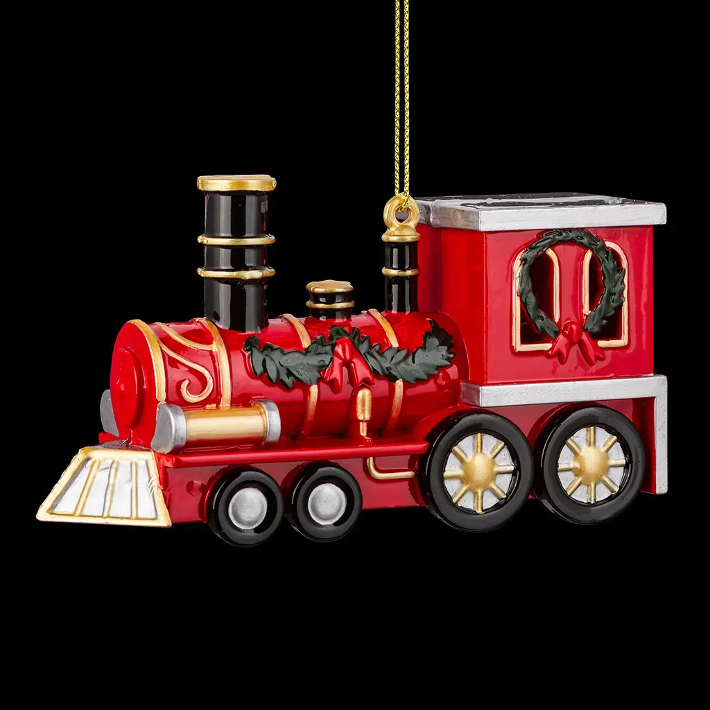 Изображение товара Елочная игрушка Erichkrause Паровоз 6 см x 3 см красный