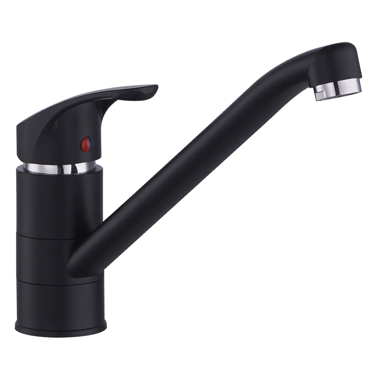 Изображение товара Смеситель для кухни Plstart поворотный излив 15 см цвет хром