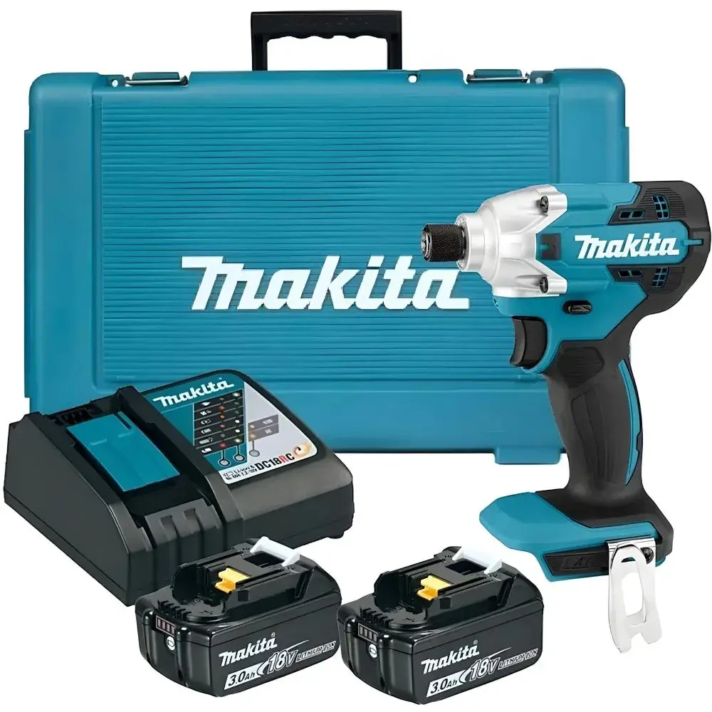 Изображение товара Шуруповерт аккумуляторный ударный Makita DTD156RFE, 18 В Li-Ion 2x3 Ач