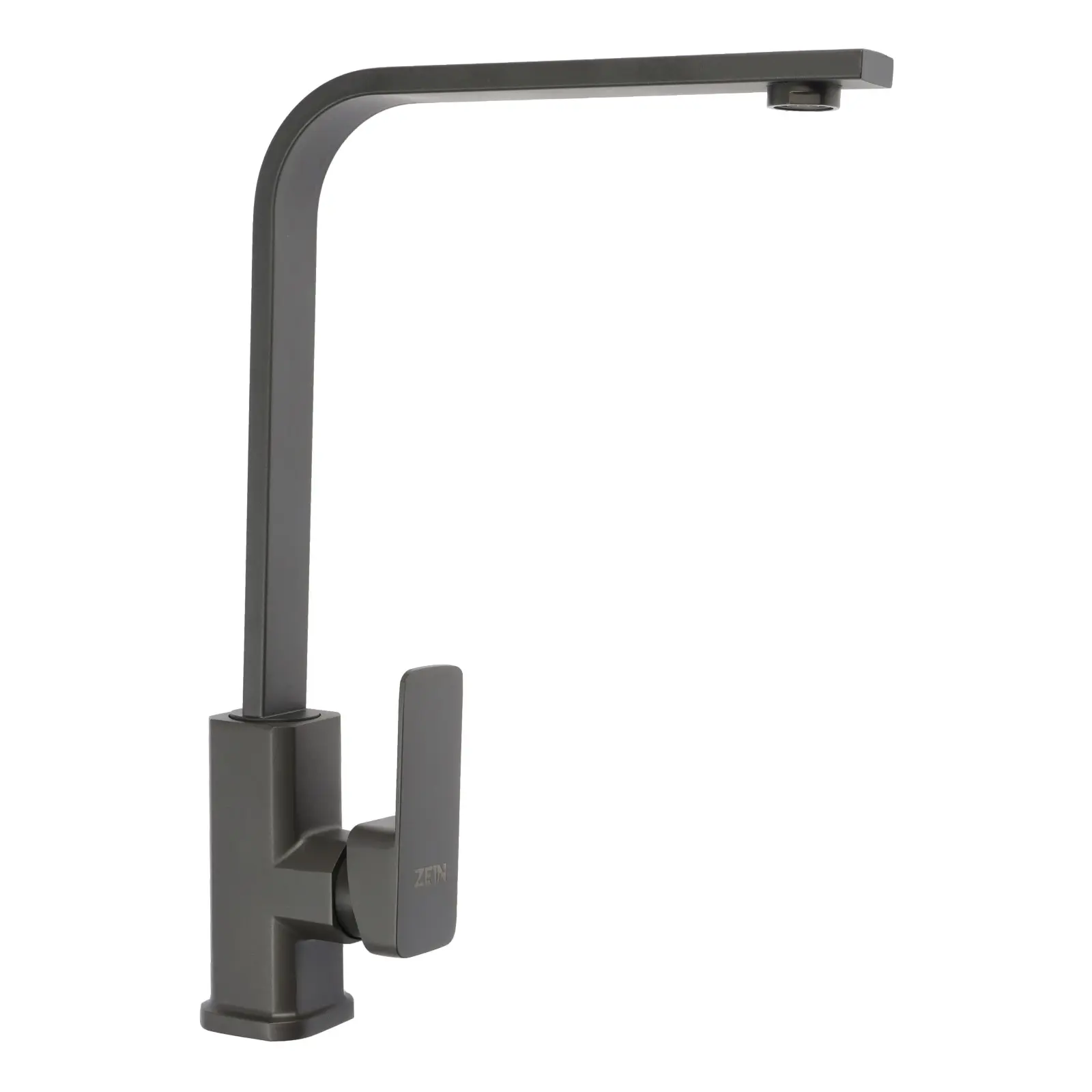 Изображение товара Смеситель для кухни ZEIN 9932070 поворотный графит 34 см