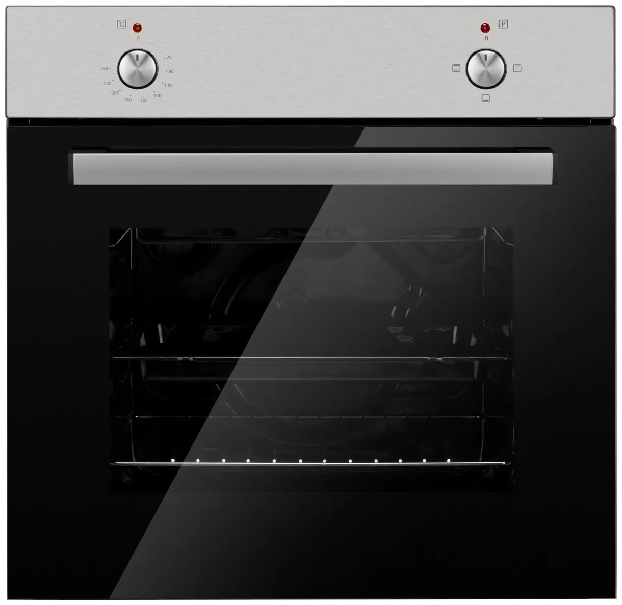 Изображение товара Встраиваемый духовой шкаф Weissgauff Eom 180 X 59.50x59.30x52.80 см цвет нержавеющая сталь