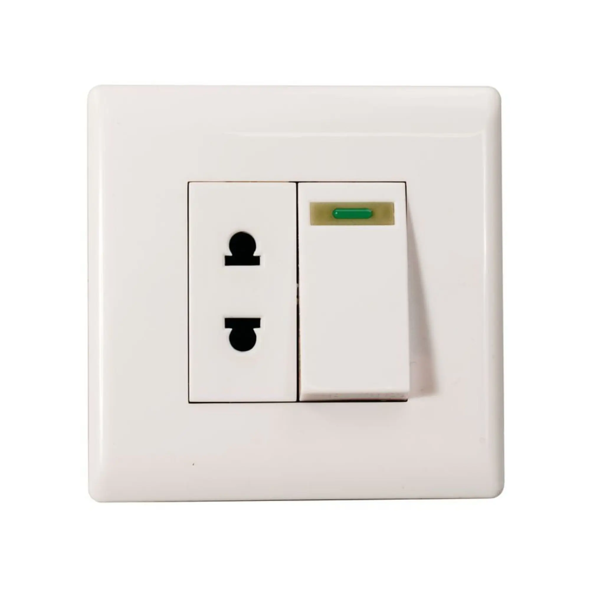 Изображение товара Выключатель мебельный врезной с розеткой Gls D16450 1 клавиша белый