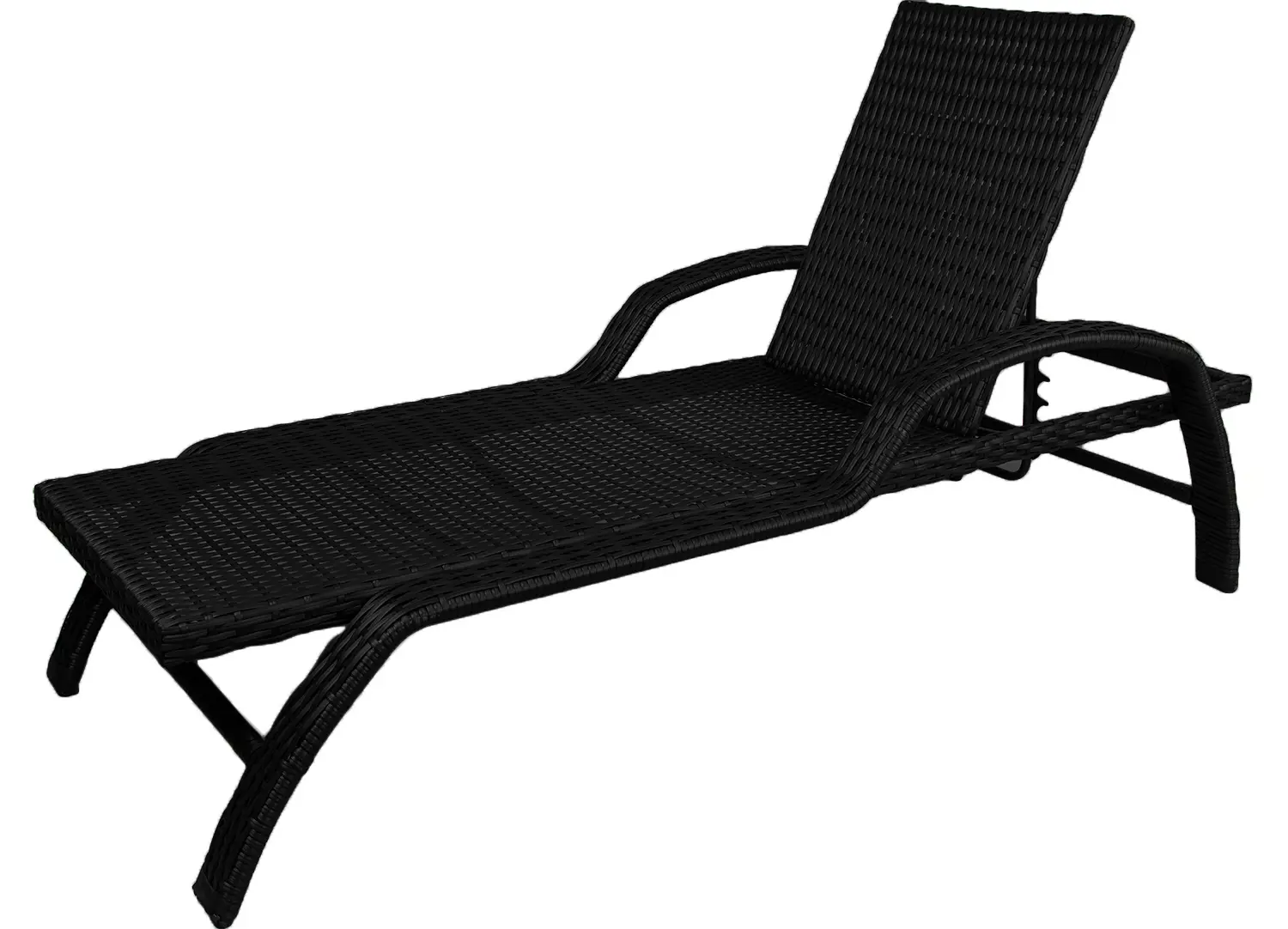 Изображение товара Шезлонг без подушки Greengard Флорида 196 см x 77 см x 54 см сталь/искусственный ротанг коричневый