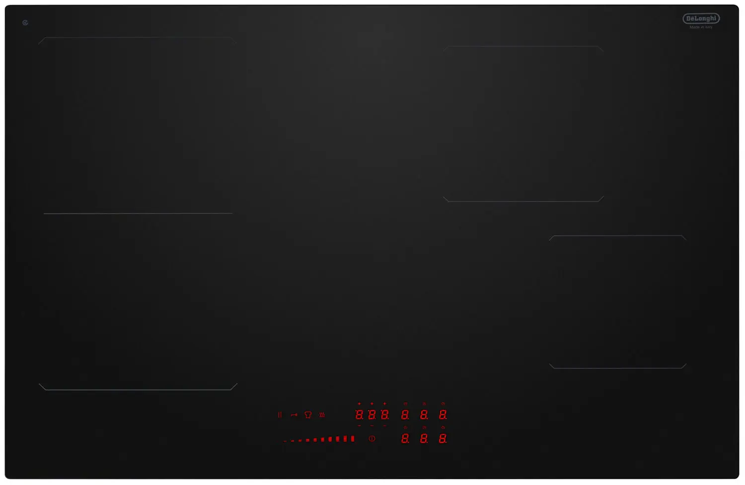 Изображение товара Электрическая варочная панель Delonghi SLI 804 RUS 78 см 4 конфорки чёрная