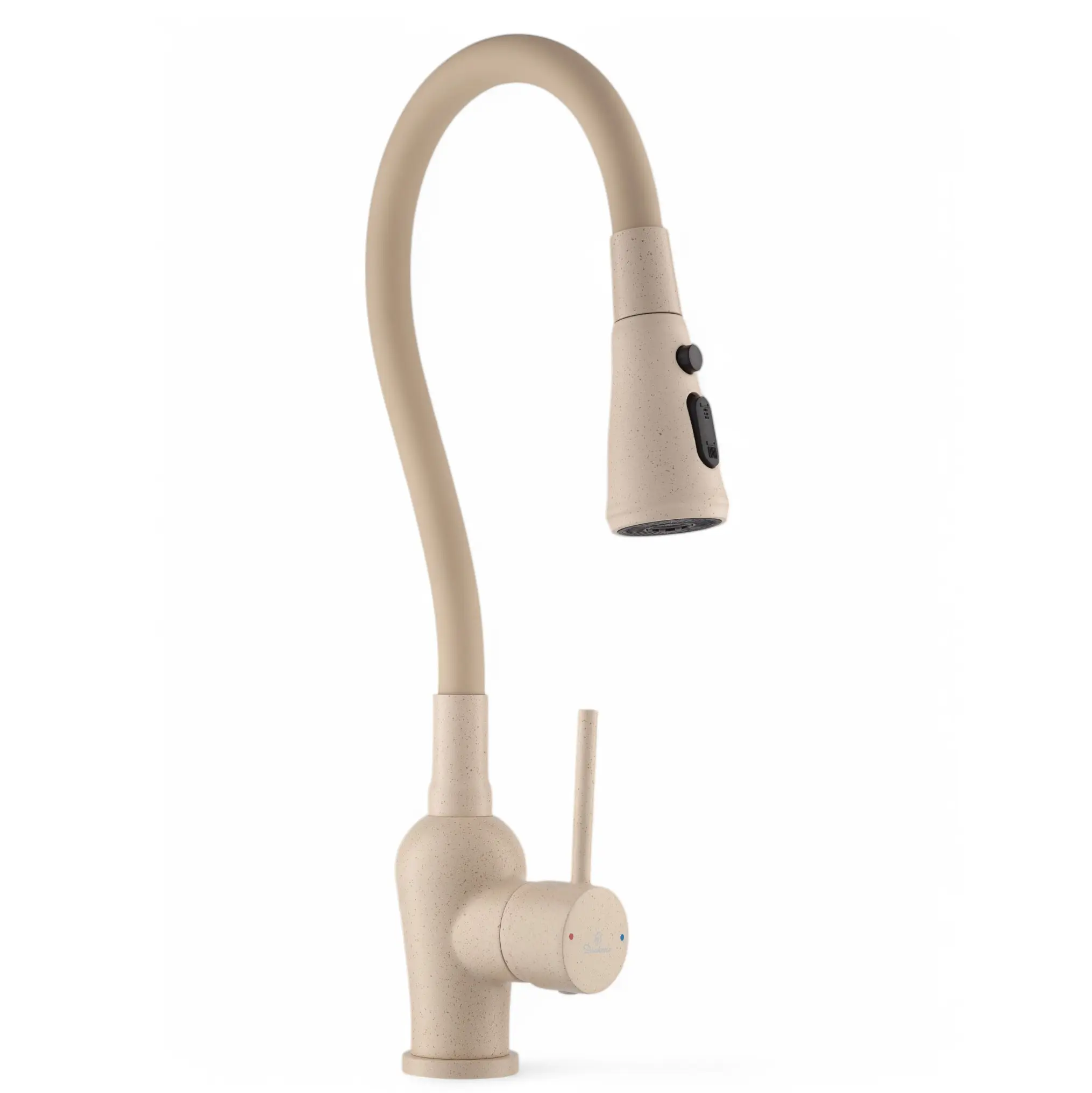 Изображение товара Смеситель для кухни Diadonna D46-0014SM гибкий излив 17 см цвет бежевый