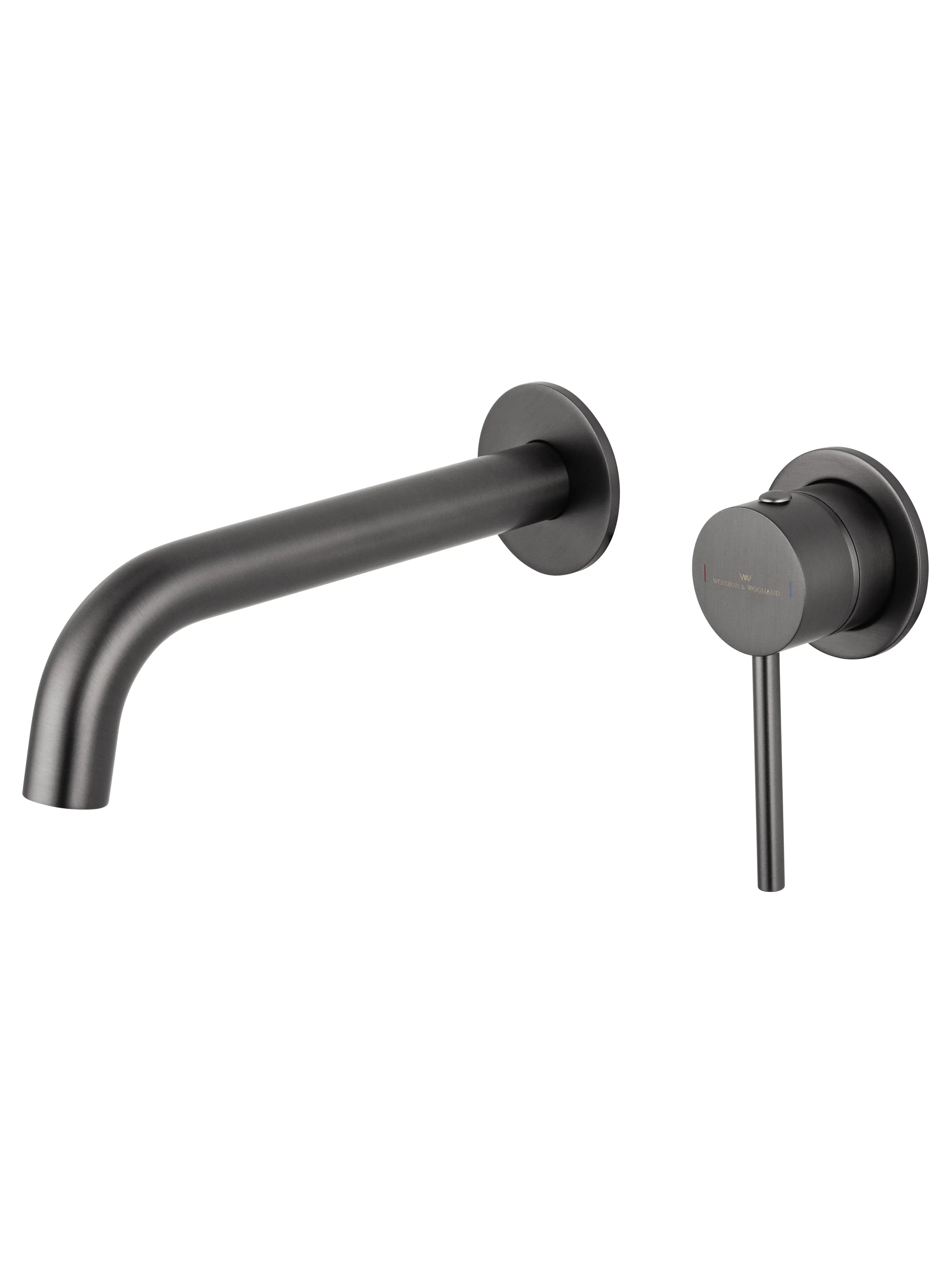 Изображение товара Смеситель для раковины встраиваемый Wonzon & Woghand Stick однорычажный цвет темный графит WW-88869017-BGM