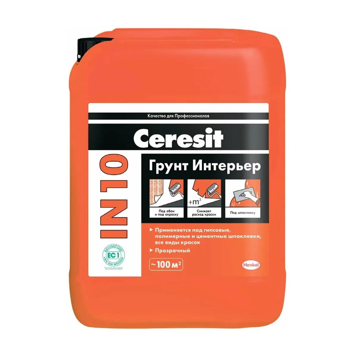 Изображение товара Грунтовка Церезит интерьерная прозрачный 5л