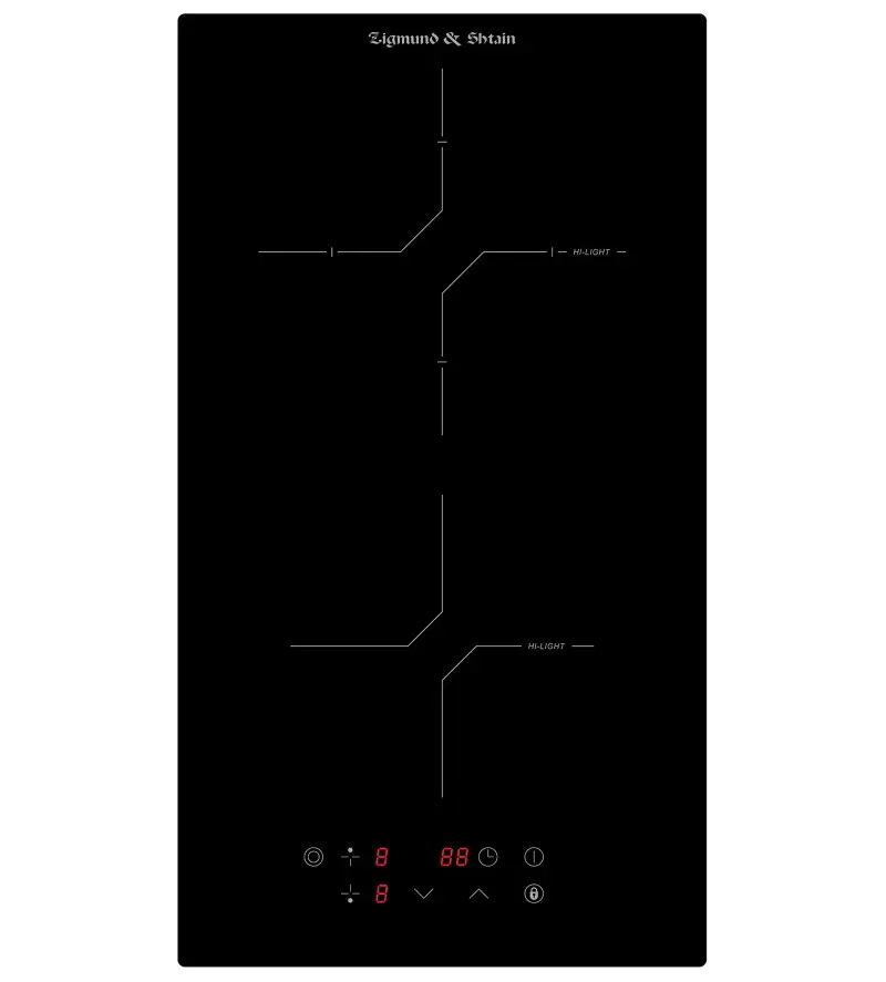 Изображение товара Электрическая варочная панель Zigmund & shtain CN 38.3 B 28.8 см 2 конфорки цвет черный