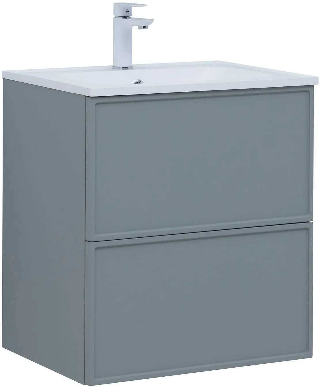 Изображение товара Тумба под раковину Aquanet Арт 00313274 58см подвесная цвет мисти грин