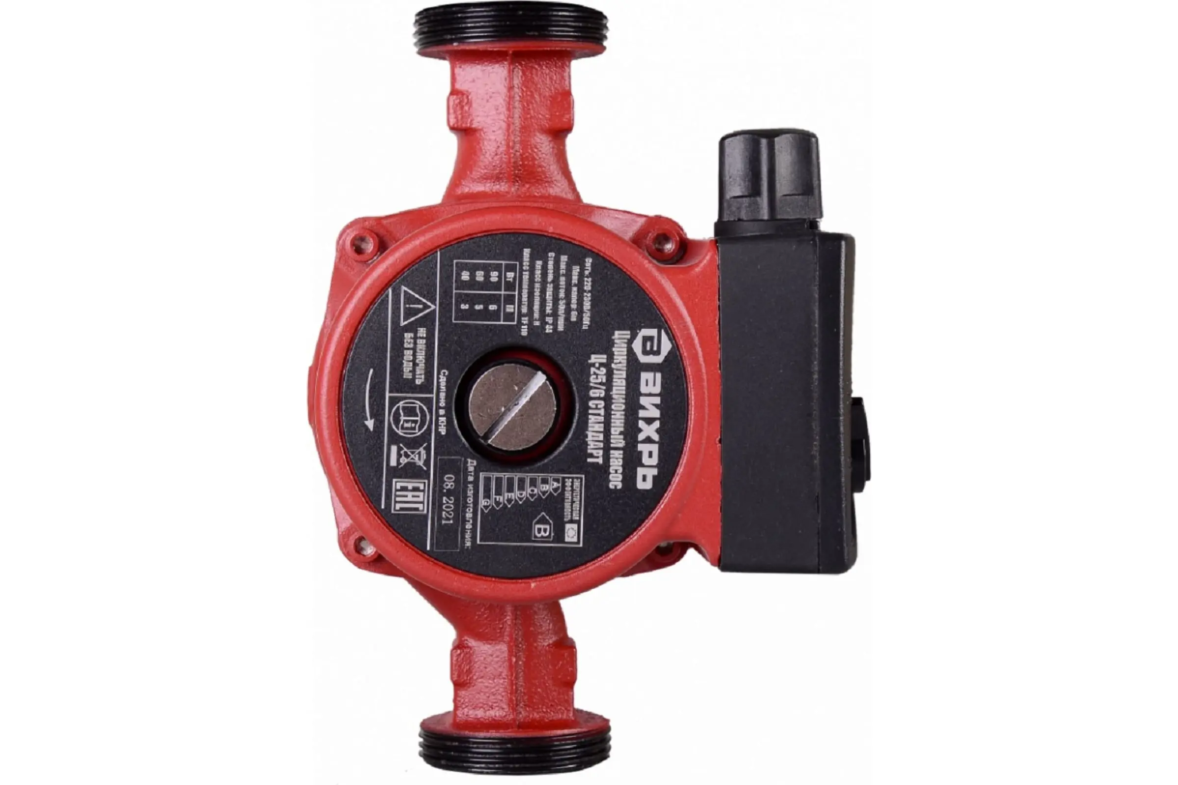 Изображение товара Циркуляционный насос Вихрь Ц-25/8 Стандарт для отопления горячего и холодного водоснабжения