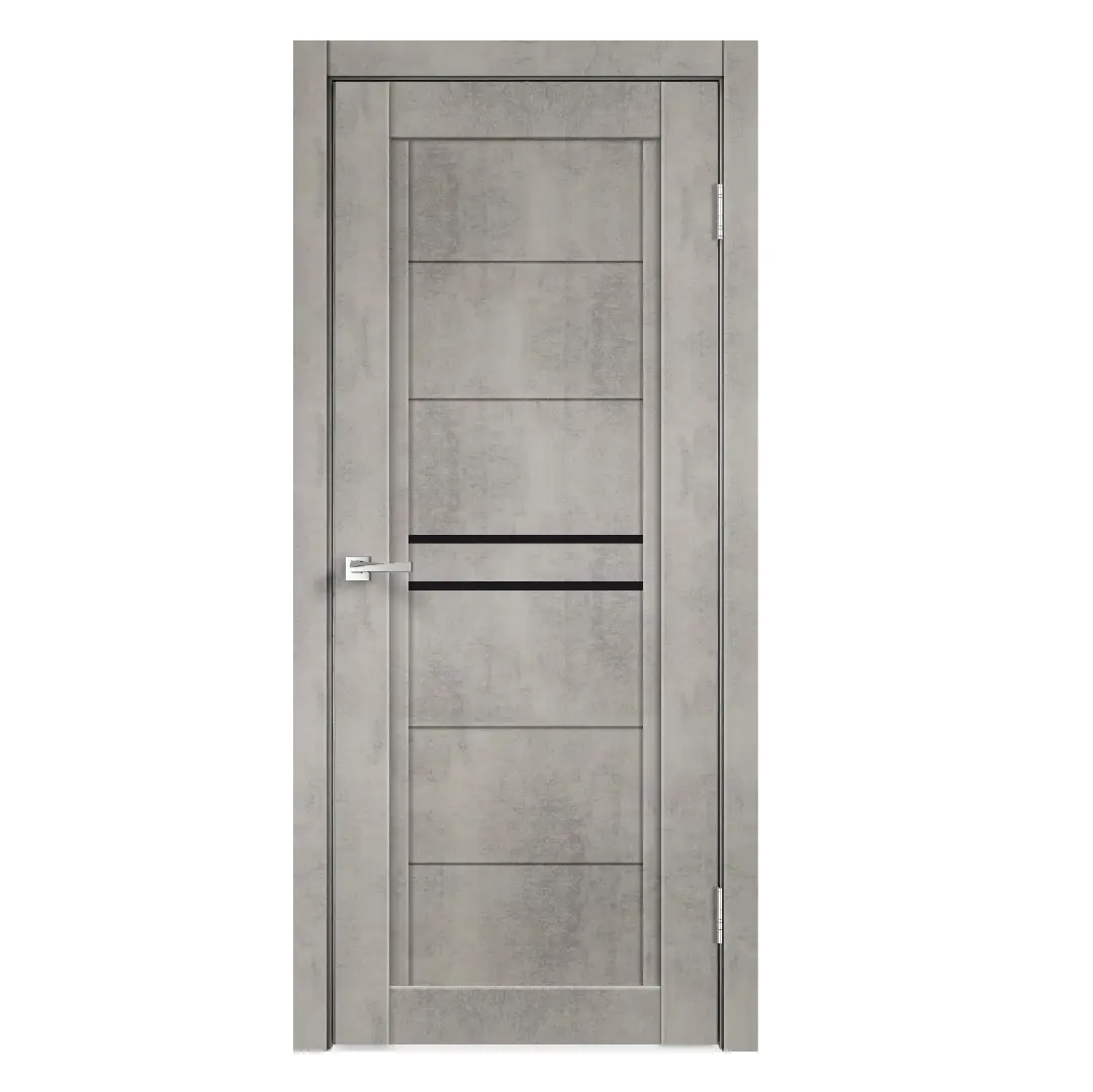 Изображение товара Межкомнатная дверь Velldoris Next 2 стекло 200х90 см муар светло-серый