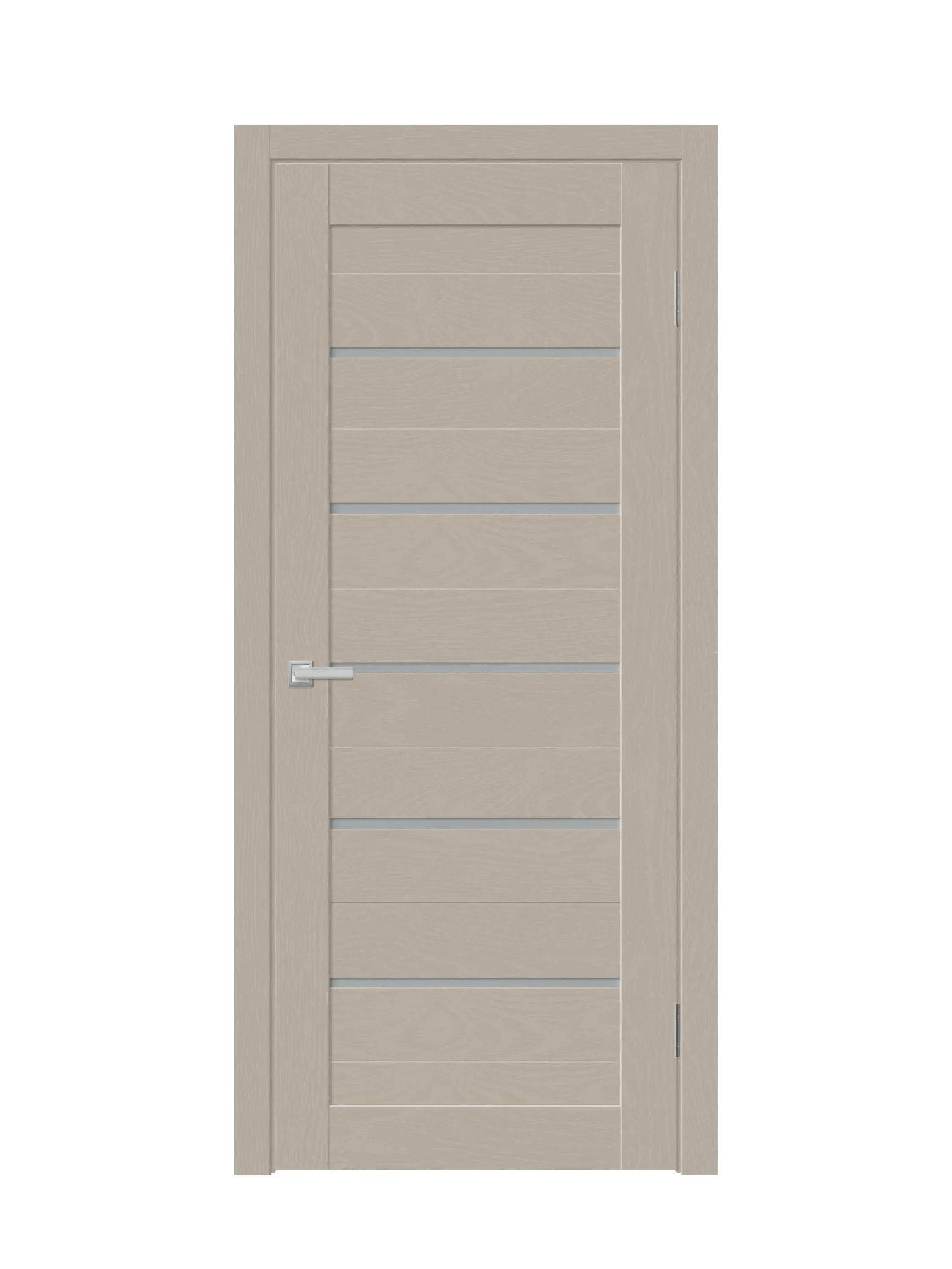 Изображение товара Дверь межкомнатная Velldoris Xline 15 остеклённая 200x80см полипропилен цвет темно-серый без замка и петель