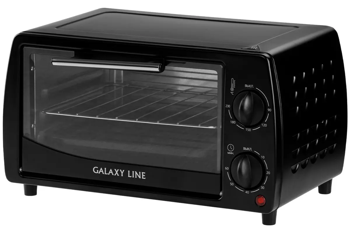 Изображение товара Электропечь 1000 Вт Galaxy 571585 28.4x25.4x40.1 см цвет черный