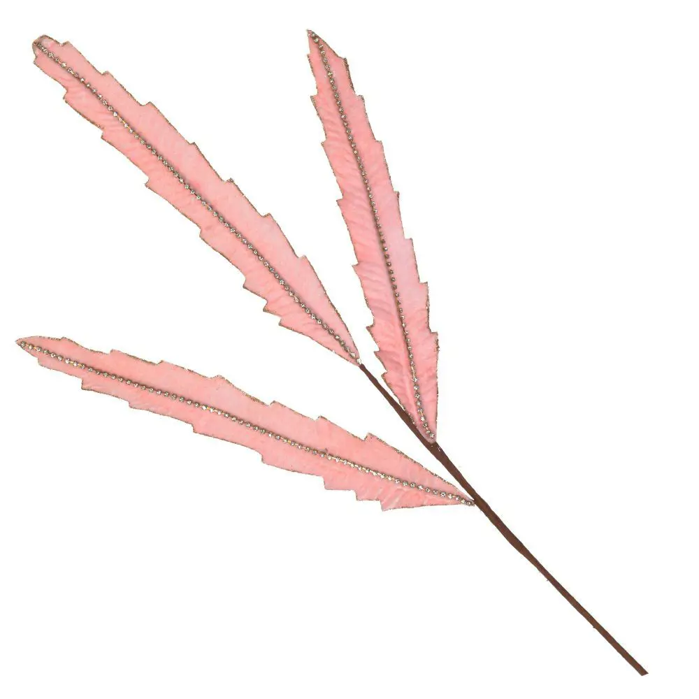 Изображение товара Новогоднее украшение Ветка 2x68x25 см цвет розовый