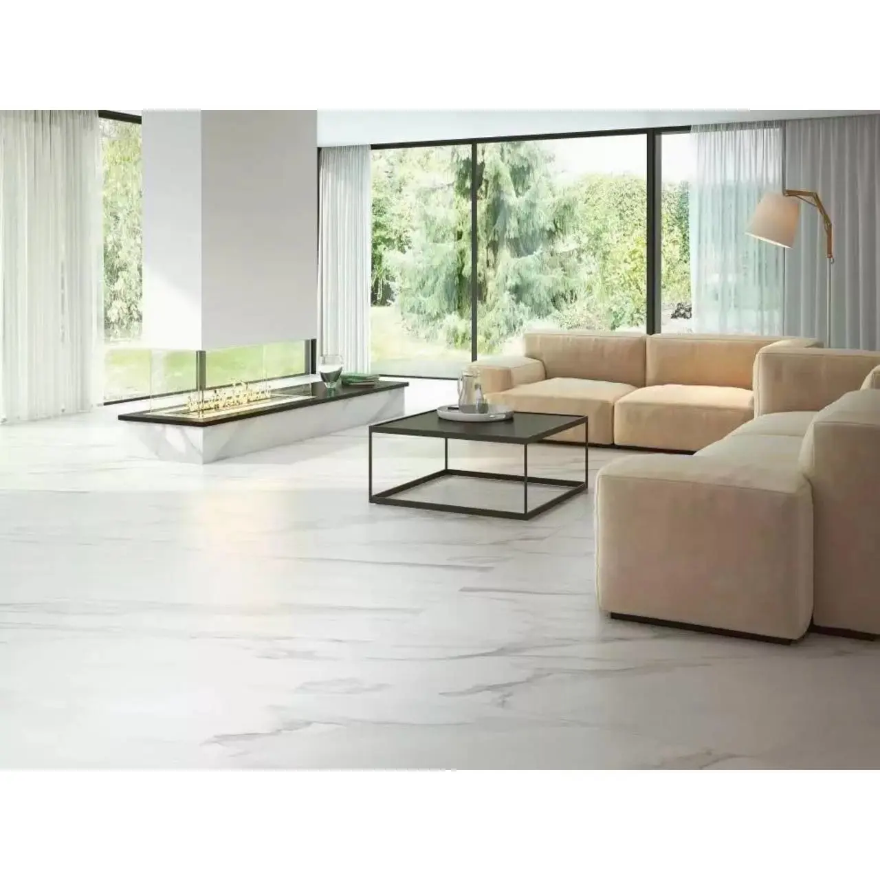 Изображение товара Керамогранит Kerama Marazzi SG622620R 60x60 см белый с серыми прожилками