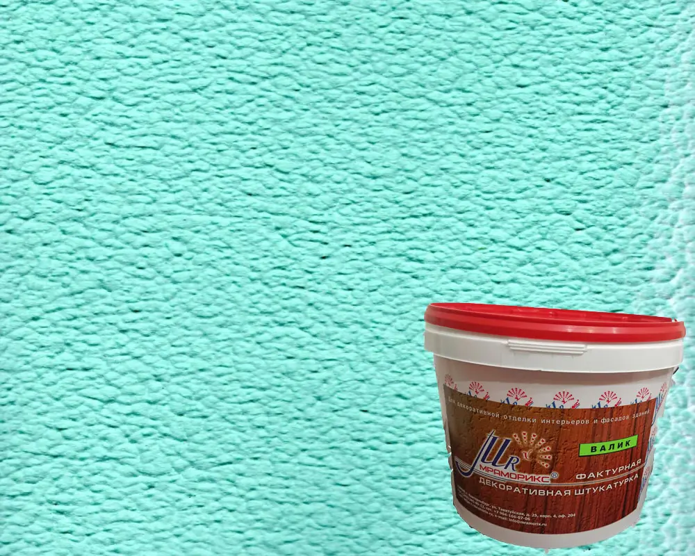 Изображение товара Фактурная штукатурка Мраморикс Primavera Валик средний, колерованная 16 кг